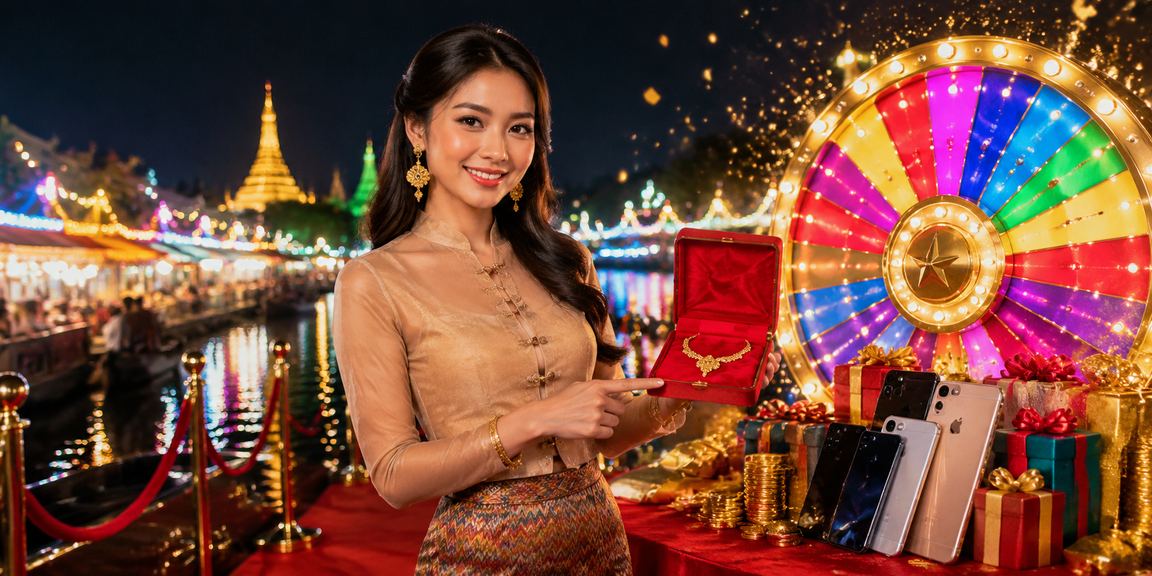 နေပြည်တော် ညဉ့်စျေးတွင် လူများ ဂိမ်းကစားနေသောအခန်း