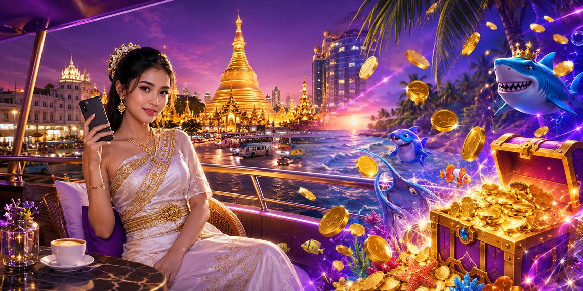 ရန်ကုန် ဆူးလေဘုရားနား၌ ငါးဖမ်းဂိမ်းကစားနေသော ပြည်သူများ
